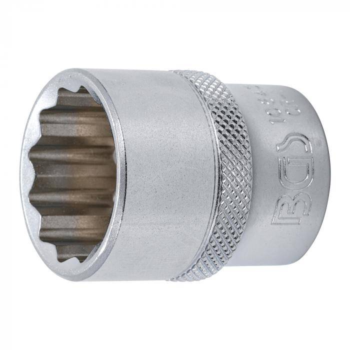 Steckschlüssel-Einsatz Zwölfkant - Antrieb Innenvierkant 12,5 mm (1/2 ") - Schlüsselweite 23 mm