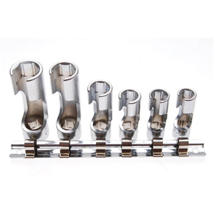 Spezial-Steckschlüssel-Einsätze - geschlitzt - 6-teilig - 3/8"-Antrieb