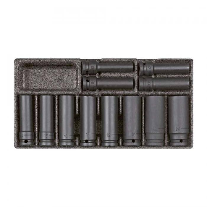 GEDORE red Kraftschraubereinsatz-Satz - 1/2 Zoll - im 1/3 Schaumstoffmodul - 14-teilig