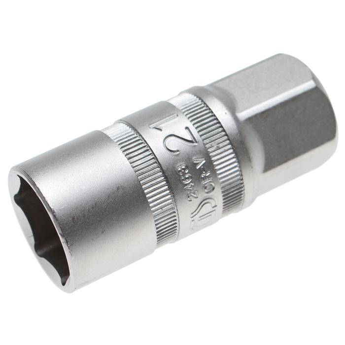 Zündkerzen-Einsatz - 21 mm - mit Magnet - Antrieb- 1/2" außen 6-Kant