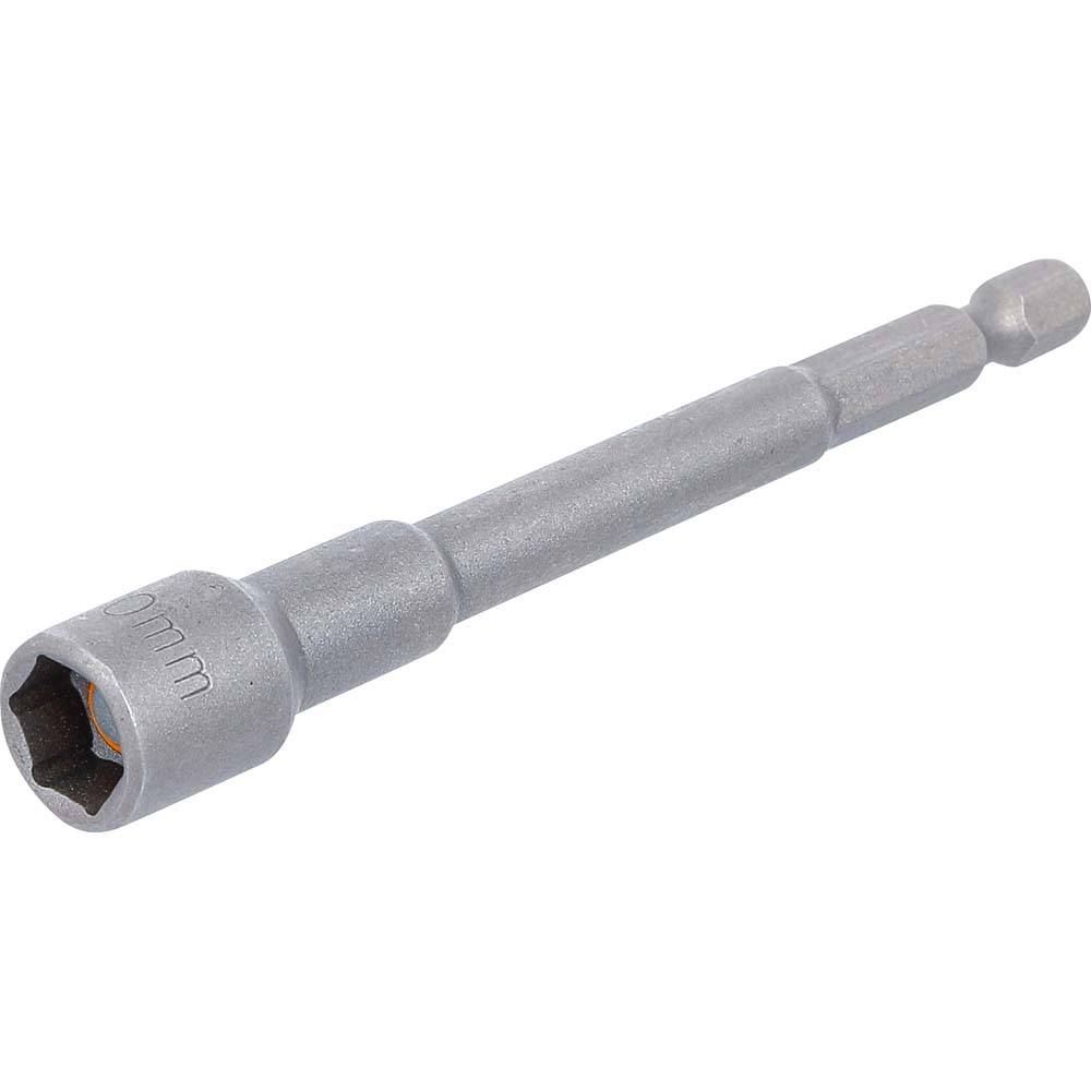 Steckschlüssel-Einsätze - extra lang - mit 6-Kant Schaft - mit Haftmagnet - 10 mm - CV-Stahl