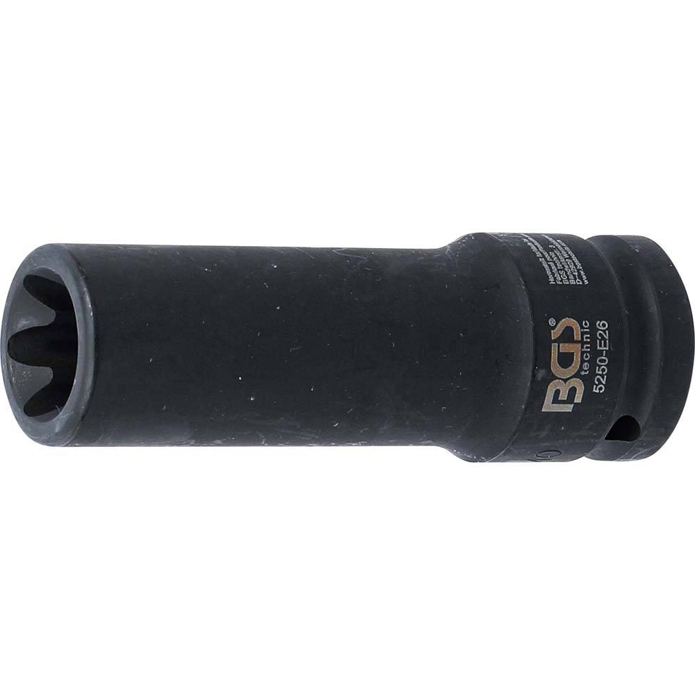 Kraft-Einsatz - E-Profil - Antrieb 20 mm (3/4") - Größe E26 x 110 mm