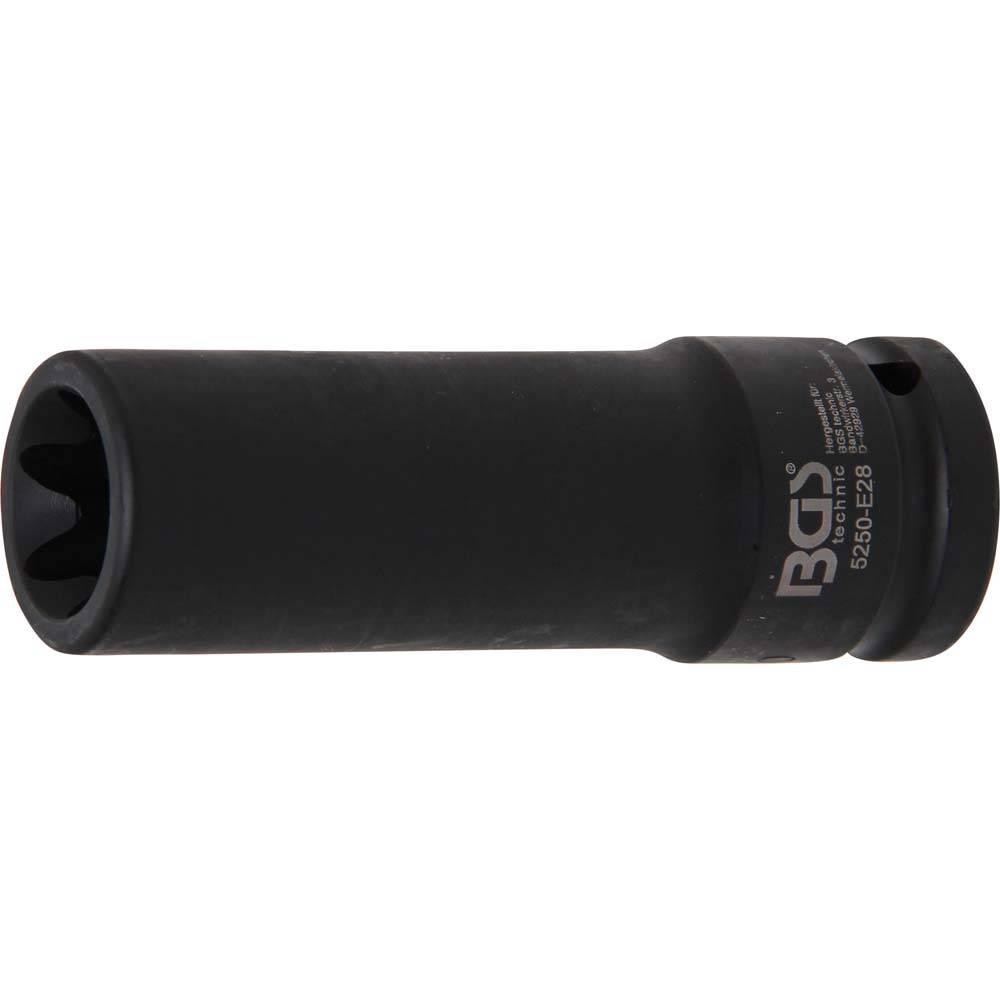 Kraft-Einsatz - E-Profil - Antrieb 20 mm (3/4") - Größe E28 x 110 mm