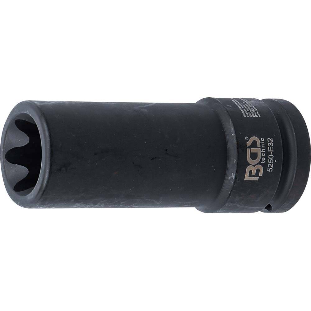 Kraft-Einsatz - E-Profil - Antrieb 20 mm (3/4") - Größe E32 x 110 mm