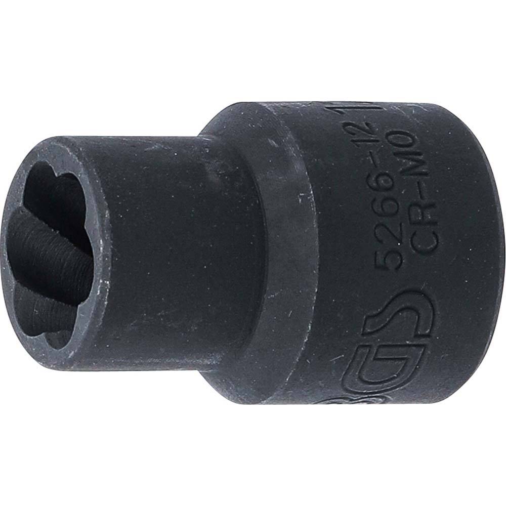 Spezial Steckschlüssel Einsatz / Schraubenausdreher - Antrieb 12,5 mm (1/2") - Größen 12 mm