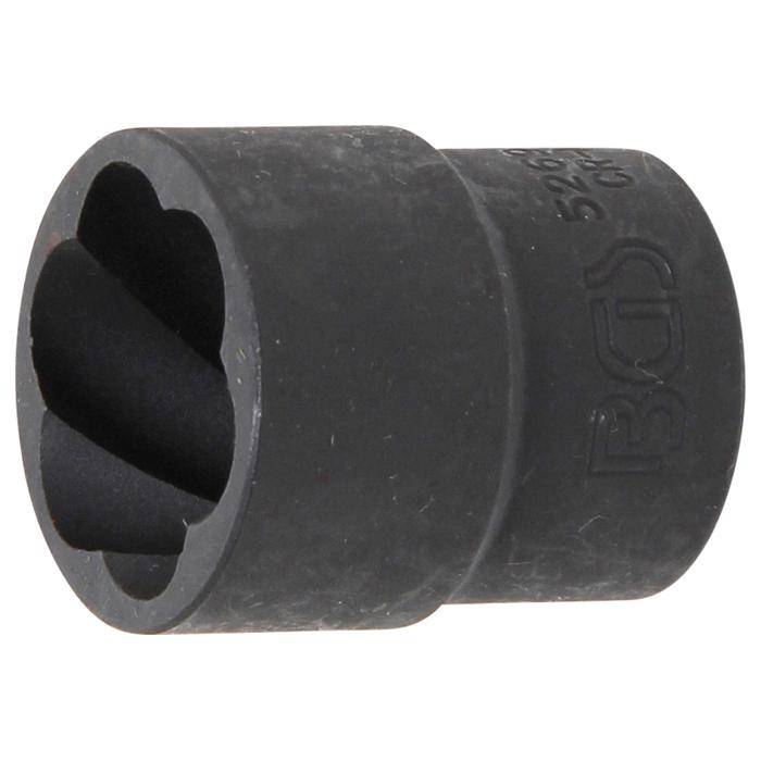 Spezial-Steckschlüssel-Einsatz / Schraubenausdreher - Antrieb Innenvierkant 12,5 mm - SW 21 mm