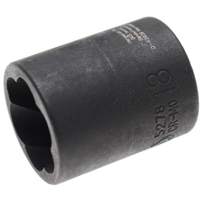 Spezial-Steckschlüsseleinsatz - Schraubenausdreher - Antrieb - 3/8 " - 18 mm