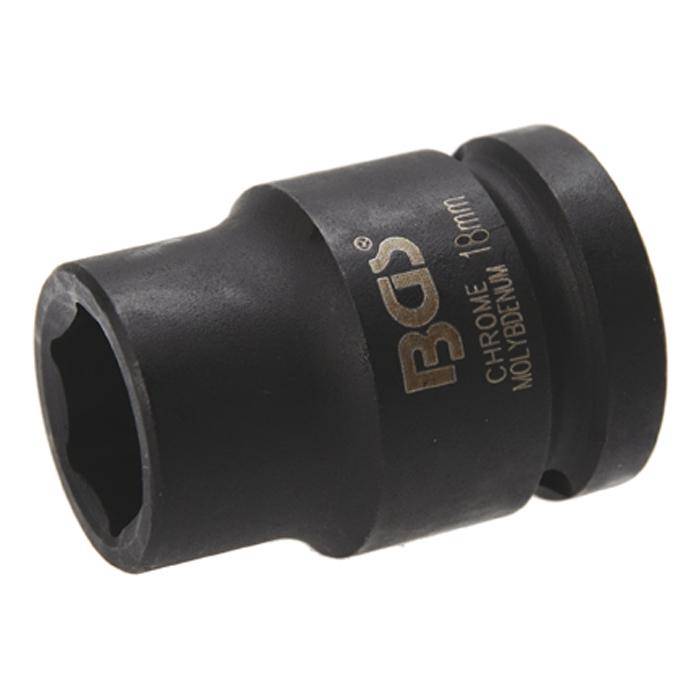 Kraft-Einsatz - 3/4" Antrieb - 17 mm - CR-MO-Stahl - phosphatiert - mit Rille und Bohrung für Haltekugel