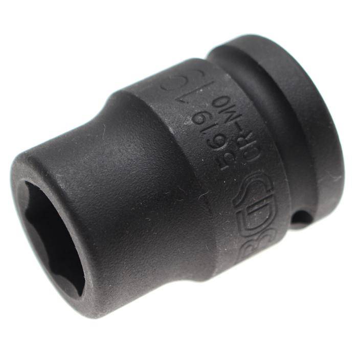 Kraft-Einsatz - 3/4" Antrieb - 19 mm - CR-MO-Stahl - phosphatiert - mit Rille und Bohrung für Haltekugel