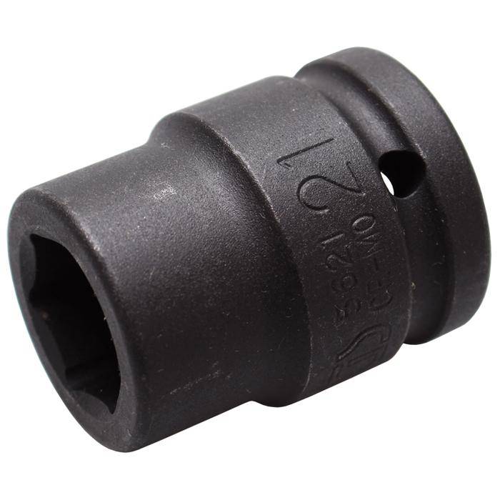 Kraft-Einsatz - 3/4" Antrieb - 21 mm - CR-MO-Stahl - phosphatiert - mit Rille und Bohrung für Haltekugel