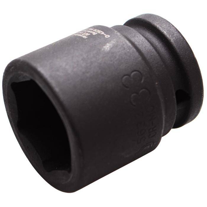 Kraft-Einsatz - 3/4" Antrieb - 33 mm - CR-MO-Stahl - phosphatiert - mit Rille und Bohrung für Haltekugel