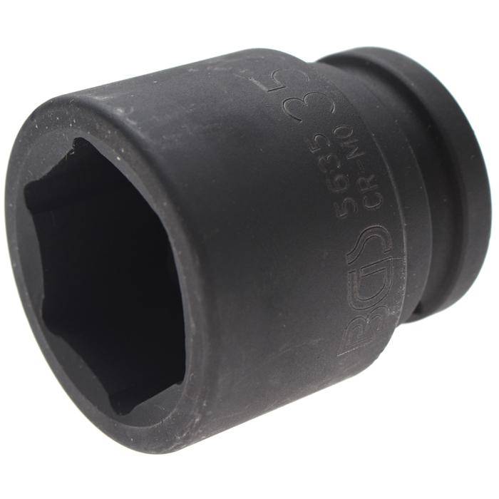 Kraft-Einsatz - 3/4" Antrieb - 35 mm - CR-MO-Stahl - phosphatiert - mit Rille und Bohrung für Haltekugel