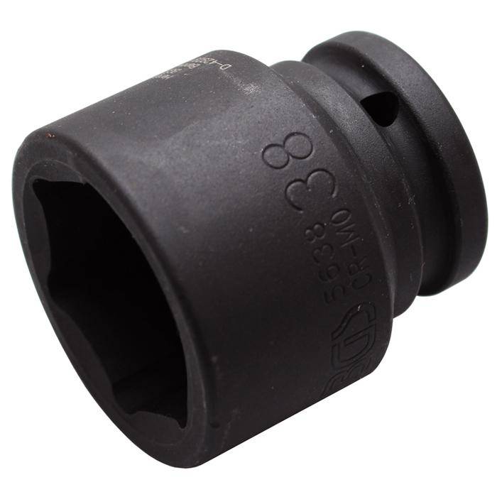 Kraft-Einsatz - 3/4" Antrieb - 38 mm - CR-MO-Stahl - phosphatiert - mit Rille und Bohrung für Haltekugel