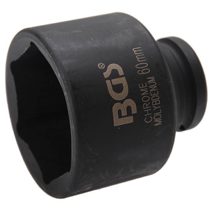 Kraft-Einsatz - 3/4" Antrieb - 60 mm - CR-MO-Stahl - phosphatiert - mit Rille und Bohrung für Haltekugel