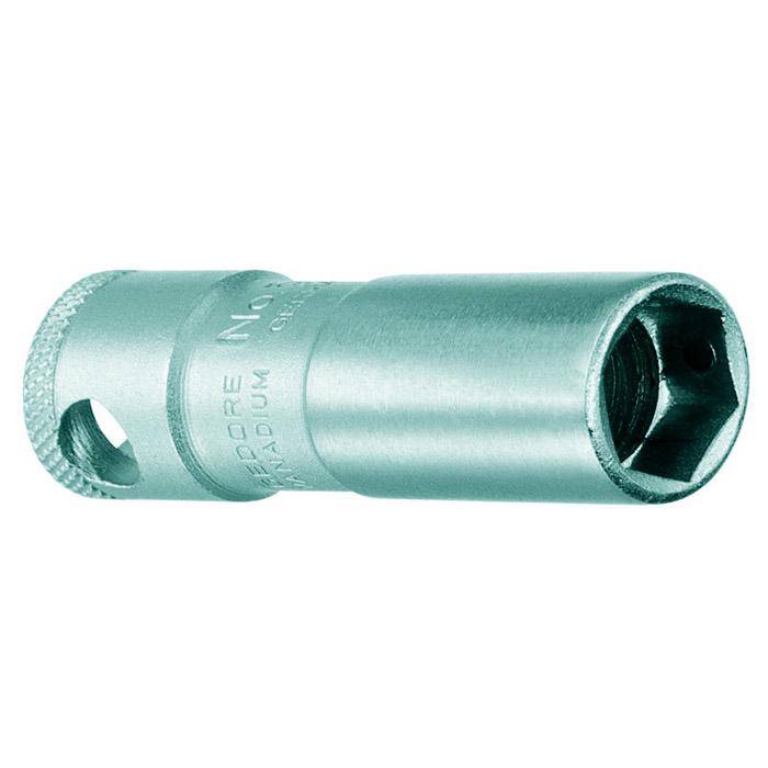 Zündkerzeneinsatz - mit kräftigen Minimagneten - Stahl - 16 mm - 1/2 Zoll