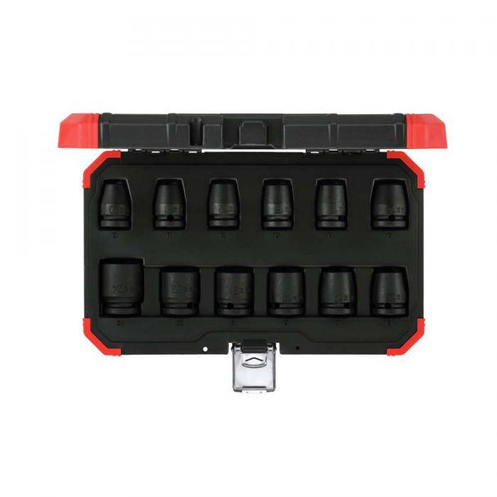 GEDORE red Kraftschrauber-Steckschlüssel-Satz - 1/2 Zoll - 12-teilig