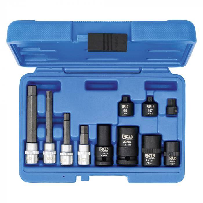 Bremssattel-Einsatz-Satz - 11-teilig - Chrom-Vanadium-Stahl