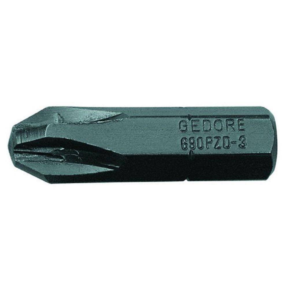 Schraubendreherbit - Antrieb 1/4″ - Vorteilspack 10-teilig - Abtriebsgröße Kreuzschlitz PZ 1 - Länge 25 mm