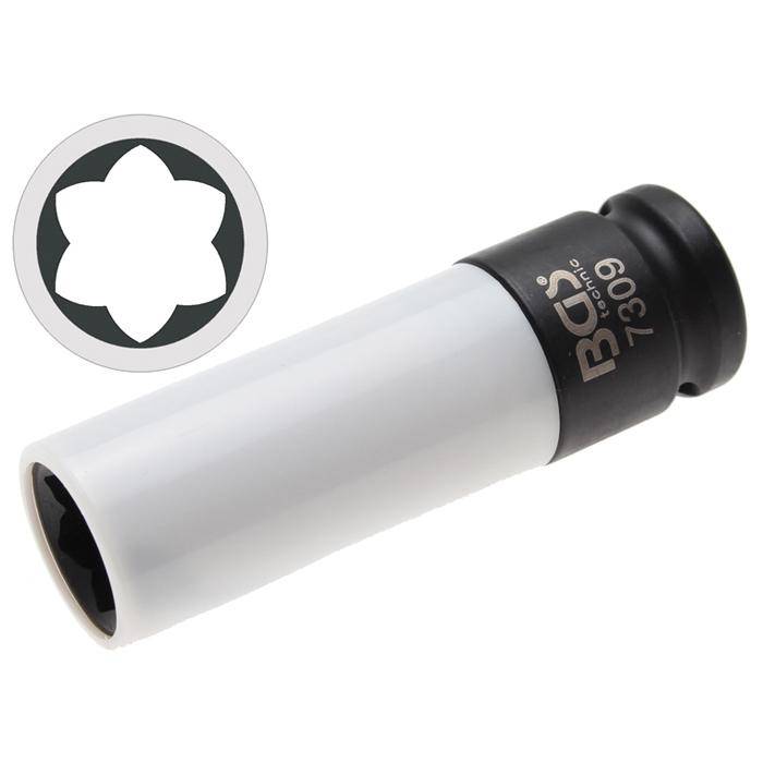 Radmuttern-Einsatz - für Mercedes S-Klasse - tiefe Ausführung - CRO-MO-Stahl