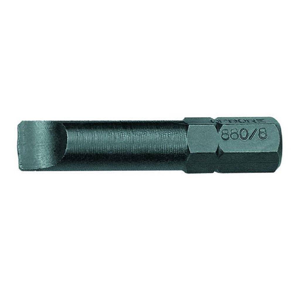 Schraubendreherbit - Außensechskantantrieb 5/16″ - für Schlitzschrauben - Schneidenbreite 10,0 mm - Klingenstärke 1,6 mm