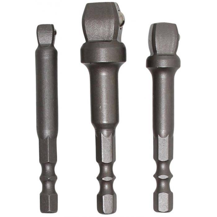Kipp Adapter-Satz - für Bohrmaschinen - mit Haltekugel - 3-tlg.