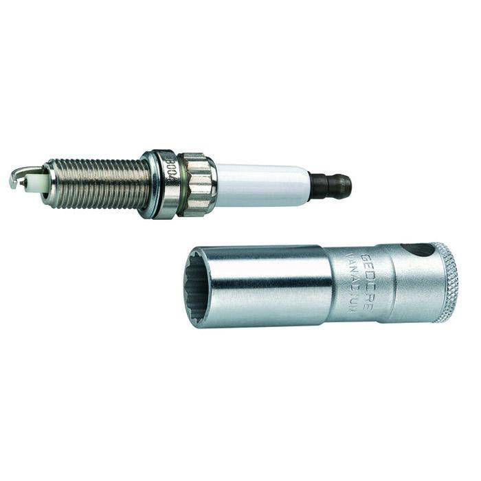 Zündkerzeneinsatz - Antrieb 3/8"- mit Haltefeder - SW 14 mm