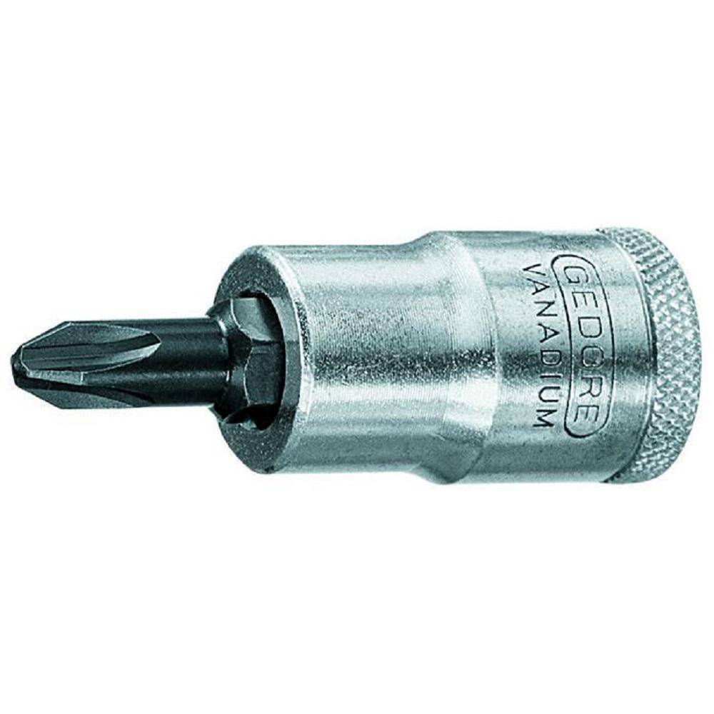 Schraubendrehereinsatz - Antrieb 1/2″ - Kreuzschlitz PH - Länge 60 mm - Abtriebsgröße Kreuzschlitz 2