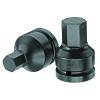 Kraftschraubereinsatz - Antrieb 3/4″ - Innen-6-kant - Schlüsselweite 24 mm - Spitzenlänge (t, L2) 24 mm - Durchmesser (d, d2) 44 mm
