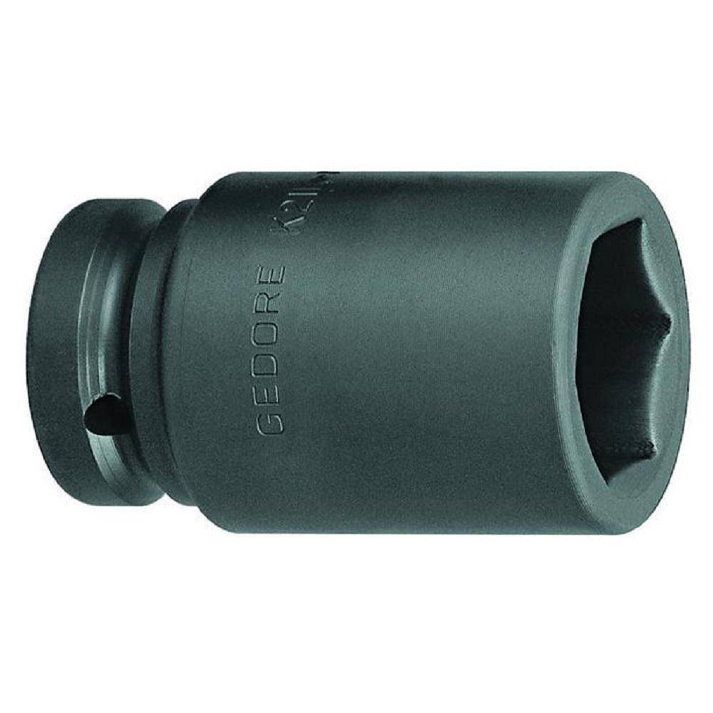 Kraftschraubereinsatz - Antrieb 1″ - 6-kant - 100 mm lang - SW 32 mm - Ø1 51 mm - Kopftiefe (a1, t) 17,0 mm