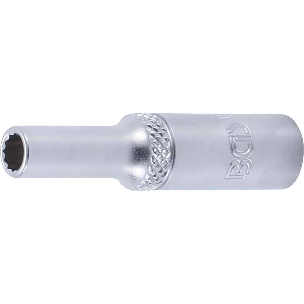 Steckschlüssel-Einsatz Zwölfkant - tief - Antrieb Innenvierkant 6,3 mm (1/4 ") - Schlüsselweite 5 mm