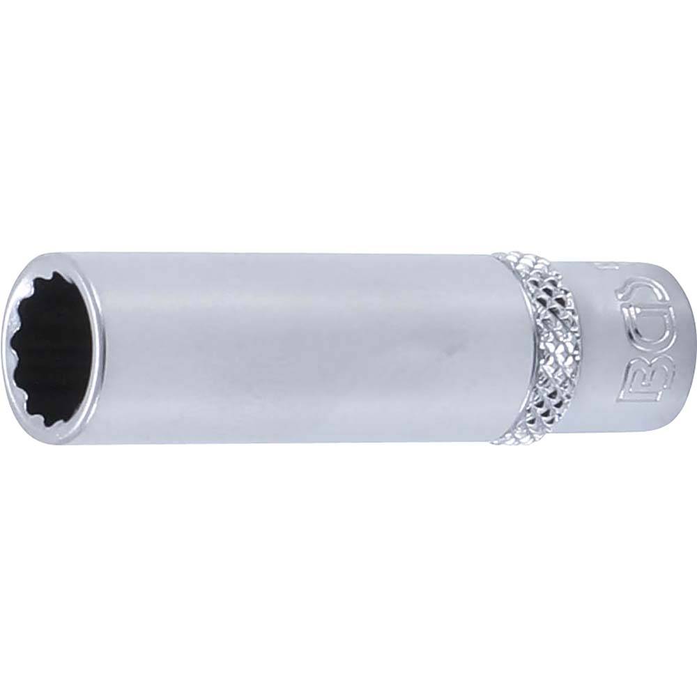 Steckschlüssel-Einsatz Zwölfkant - tief - Antrieb Innenvierkant 6,3 mm (1/4 ") - Schlüsselweite 9 mm