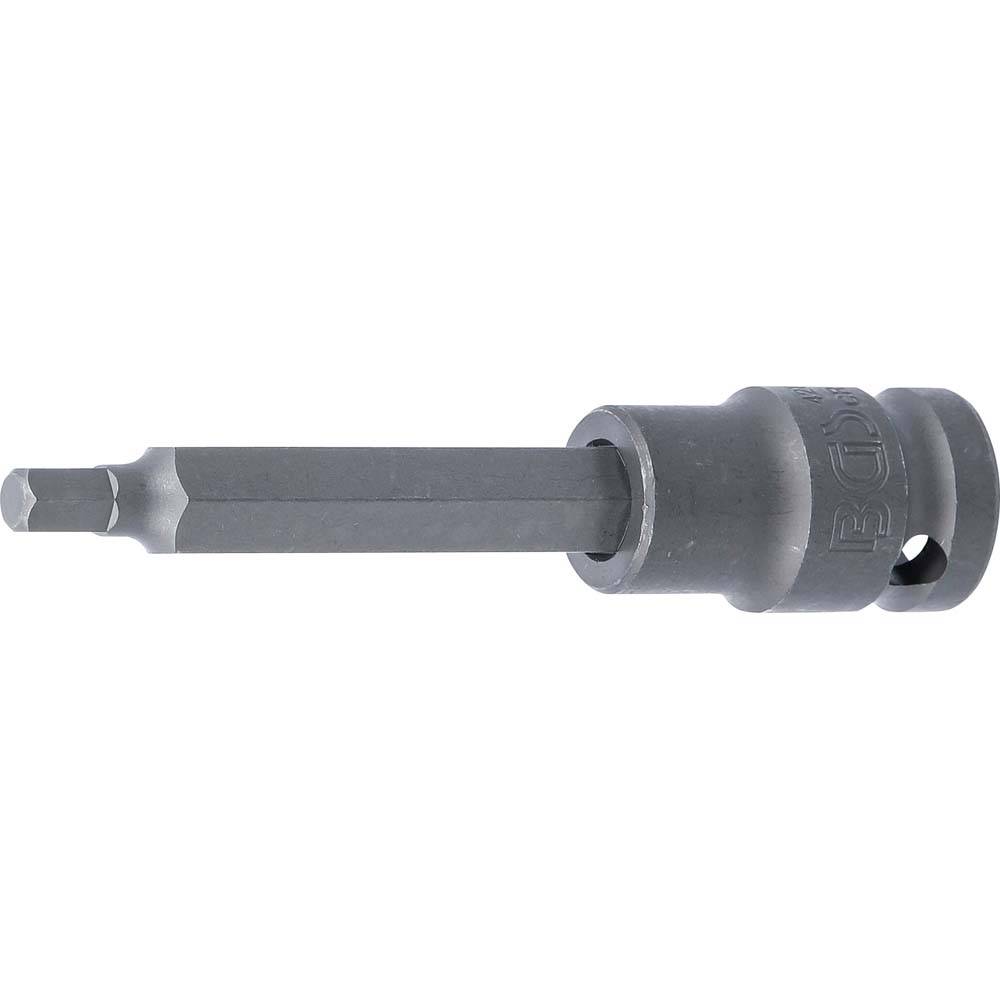 Kraft-Bit-Einsatz - Länge 100 mm - Antrieb Innenvierkant 12,5 mm (1/2") - Innensechskant 6 mm