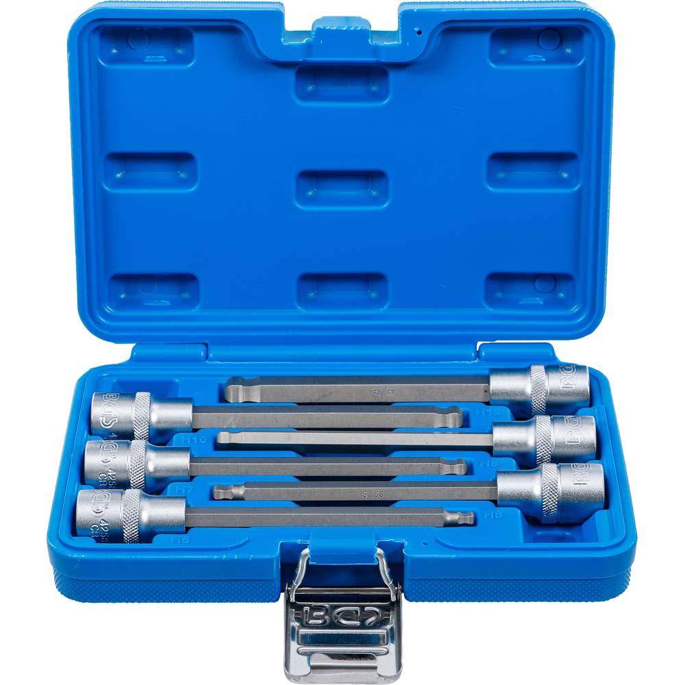 Bit-Einsatz-Set - Innen-6-kant mit Kugelkopf - 6-teilig - 1/2"