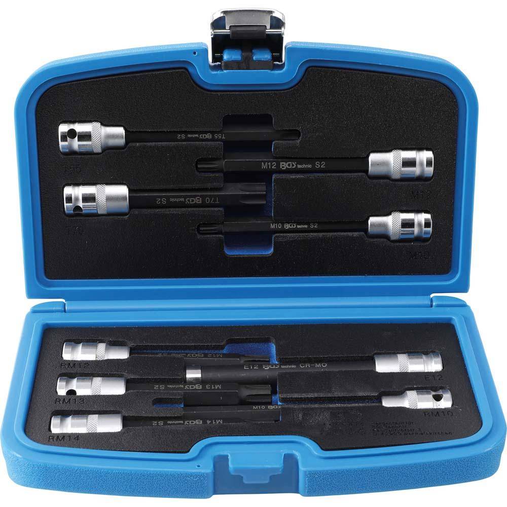 Spezial-Biteinsatz-Set - 1/2" - für Zylinderkopfschrauben - 9-teilig