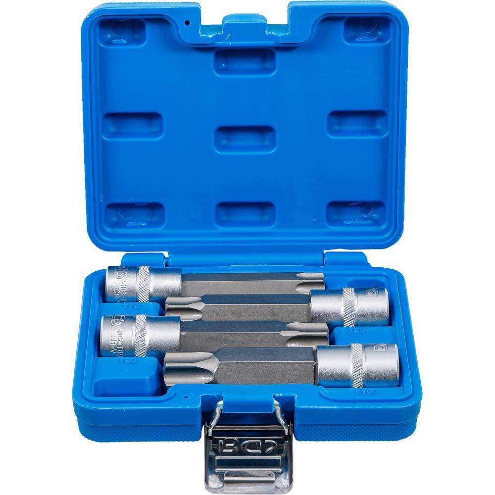 Biteinsätze - Innen-6-kant - MAXI mit Bohrung - 4-teilig - 1/2"