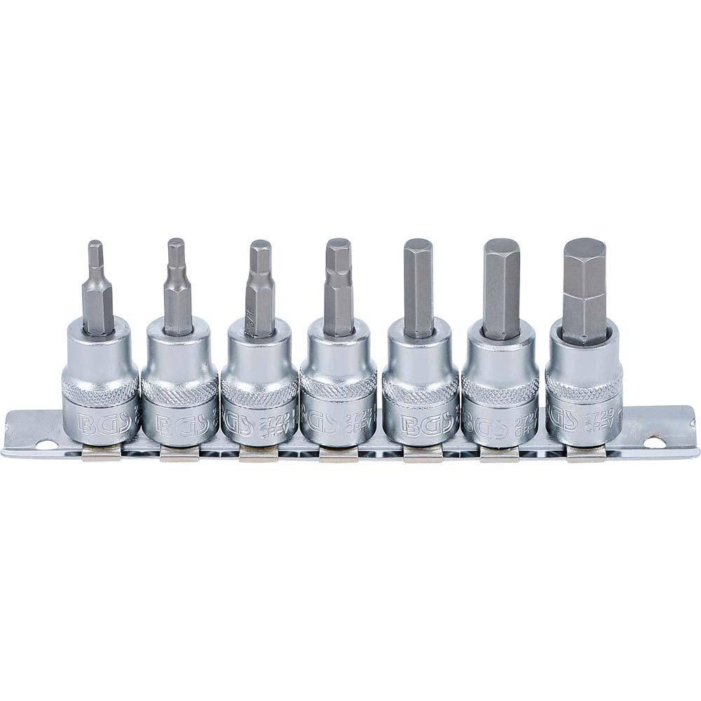 Biteinsatz-Set - Innen-6-kant - 7-teilig - 3/8"