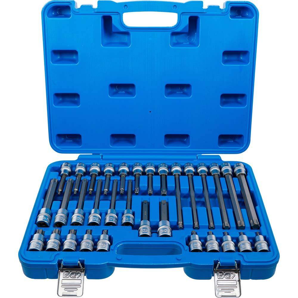 Bit-Einsatz-Sortiment 1/2" - T-Profil - 32-teilig