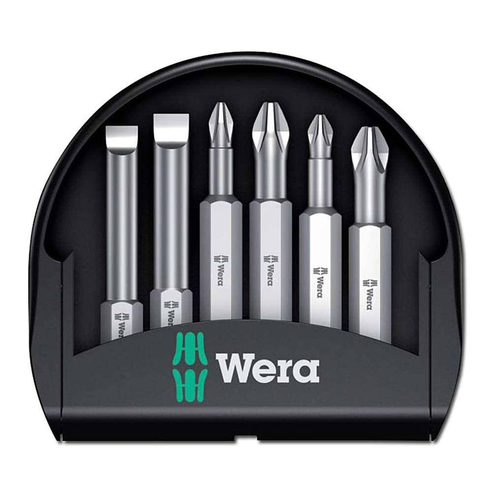 Bit-Sortiment 1/4" - 6-teilig - S/PH/PZ - zähhart - Wera