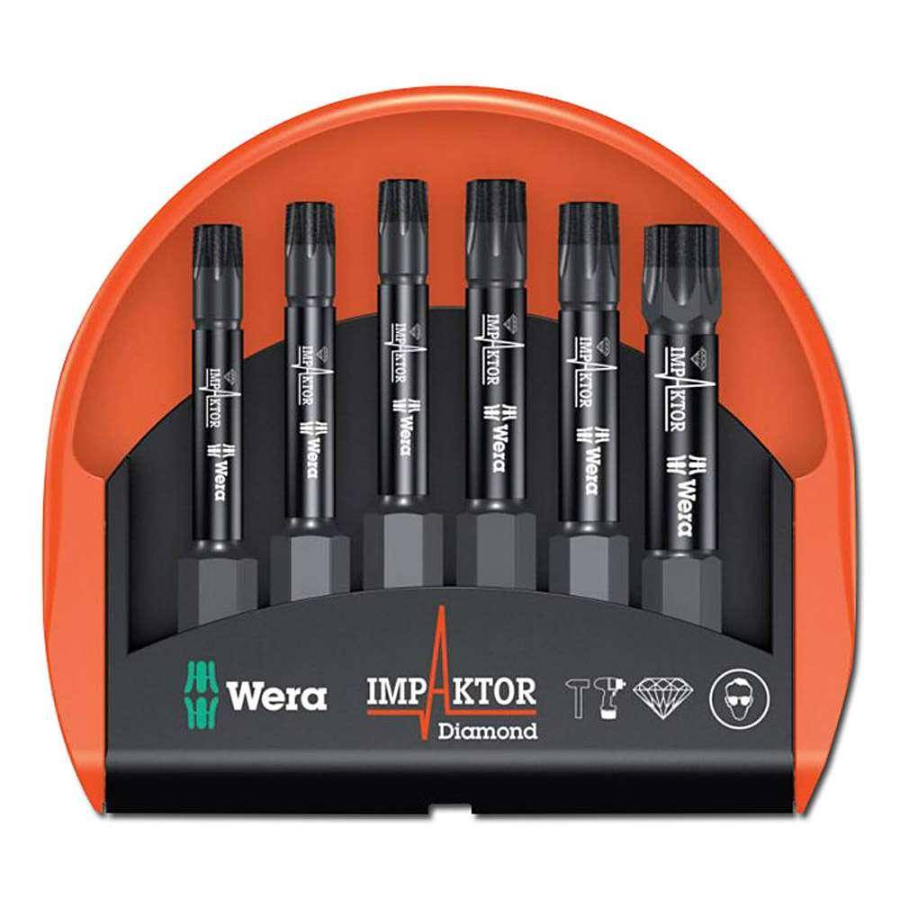 Bit-Sortiment Impaktor - 6-teilig - TORX - diamant - Wera