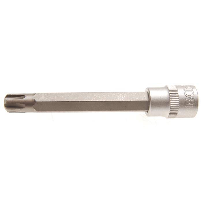 Biteinsatz RIBE® SchraubenInnenvierkant - 3/8" Antrieb - M8x100 mm - CV-Stahl - kordiert - matt verchromt