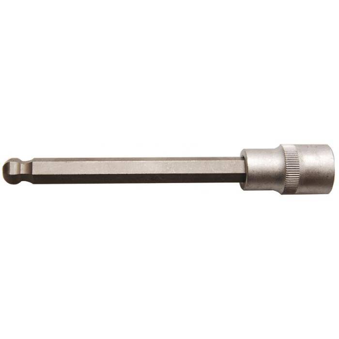 Bit-Einsatz - Innen-6-Kant - mit Kugelkopf - Antrieb 12,5 mm (1/2") - Größe 10 mm