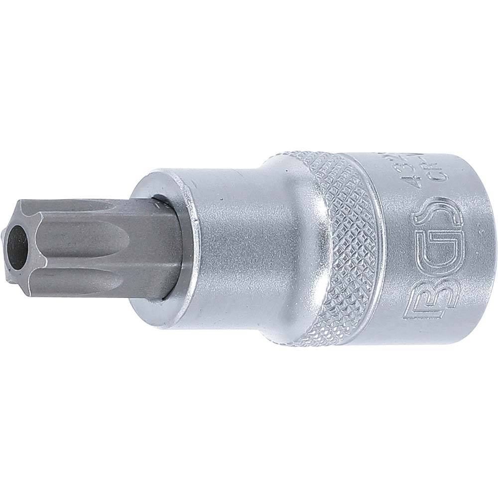 Bit-Einsatz - T-Profil mit Bohrung - CV-Stahl - Antrieb 1/2" - Größe T55