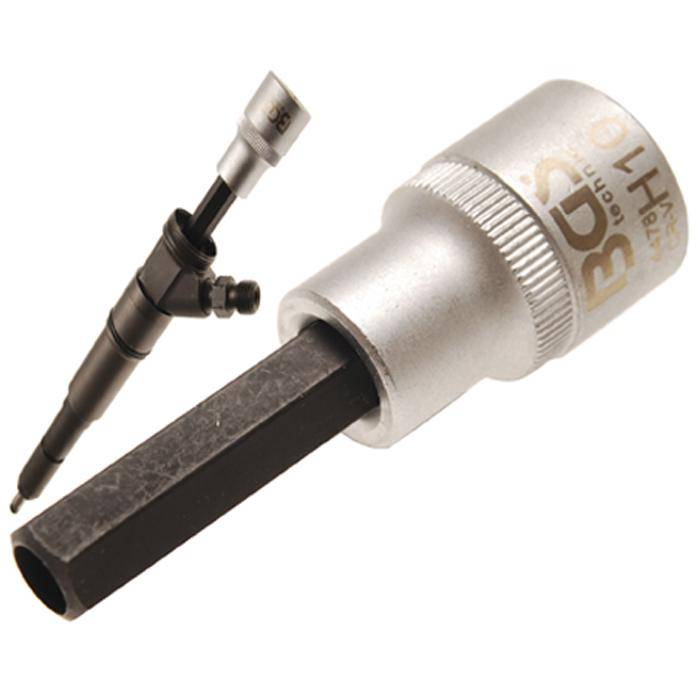 Bit-Einsatz - 10 mm Innensechskant - für Injektor - 12,5 mm (1/2 ") Antrieb