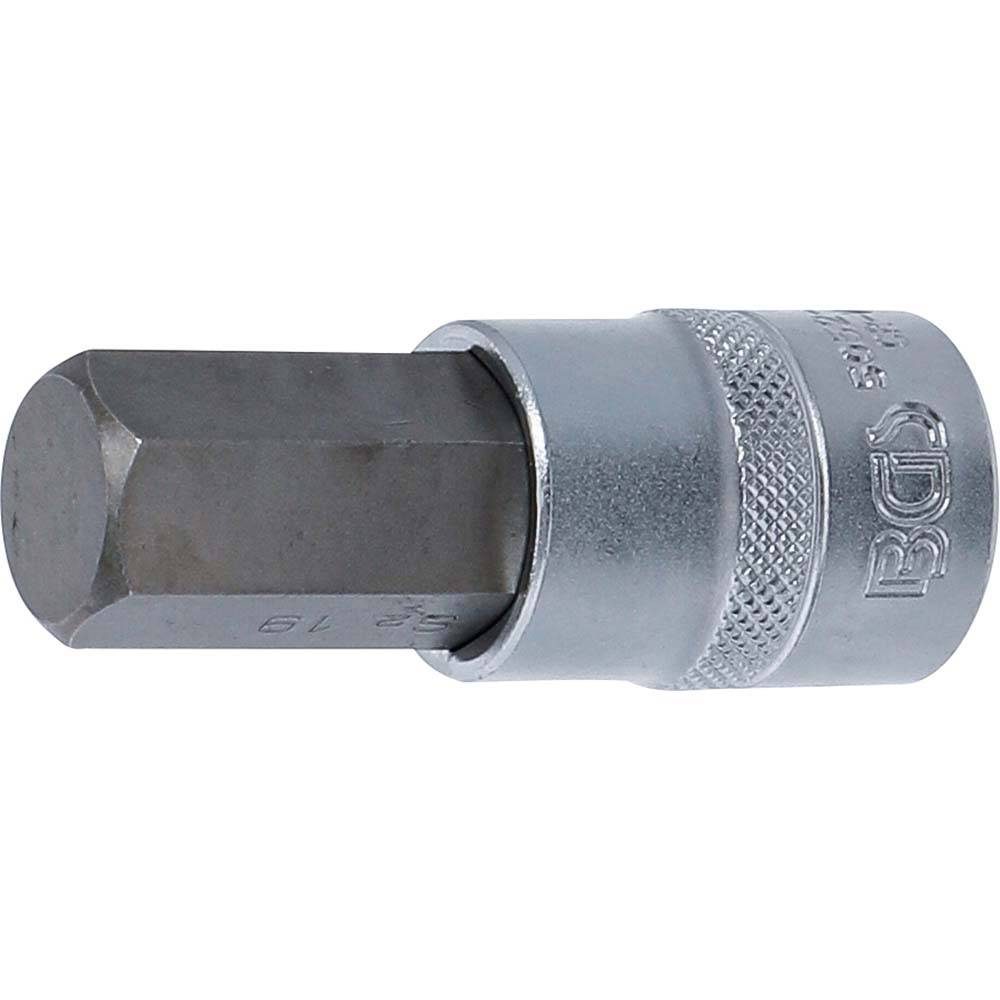 Bit-Einsatz - Innen-6-Kant - Antrieb 12,5 mm (1/2") - Größe 19 mm