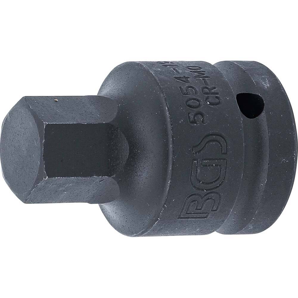 Bit-Einsatz - Innenvierkant 20 mm (3/4 '') - Abtriebsprofil Innensechskant 19 mm