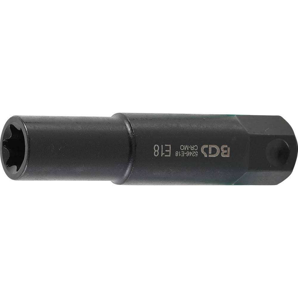 Bit Einsatz - Außen E-Profil E18 - Antrieb 22 mm 6-Kant - Länge 100 mm