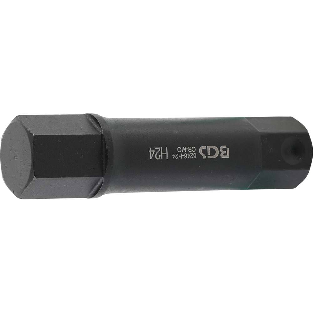 Bit Innen-6-Kant - Größe 24 mm - Antrieb 22 mm 6-kant - Länge 100 mm