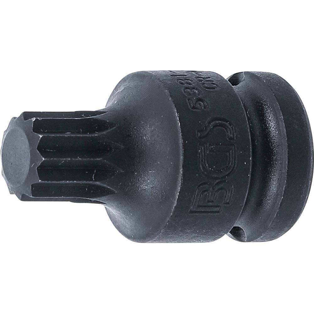 Kraft-Bit Einsatz - Innenvielzahn - Größen M14 - Antrieb 12,5 mm (1/2") - Länge 40 mm