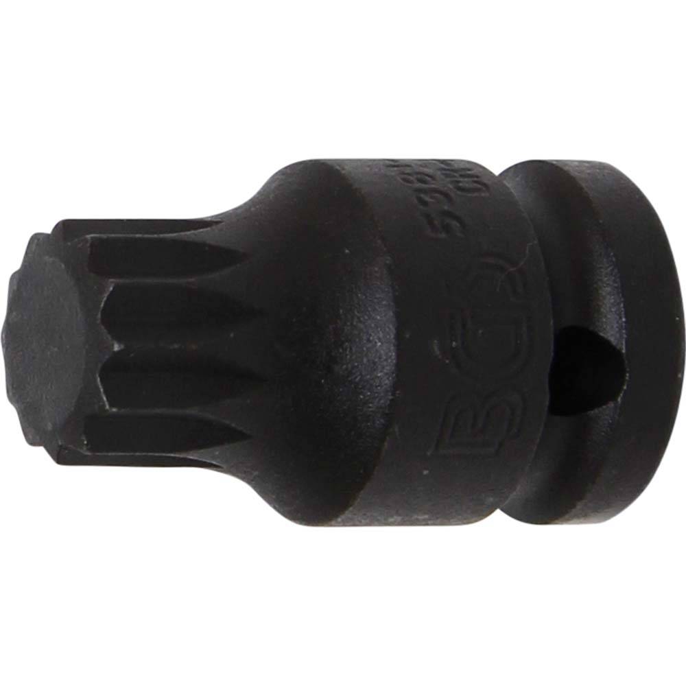 Kraft-Bit Einsatz - Innenvielzahn - Größen M18 - Antrieb 12,5 mm (1/2") - Länge 40 mm