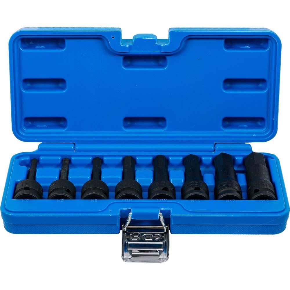 Kraft-Biteinsatz-Set - Innensechskant - 1/2" Antrieb - 8-tlg.